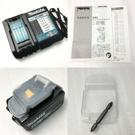  MAKITA マキタ インパクトドライバ ブラック 18V-6.0Ah  TD172DRGXB