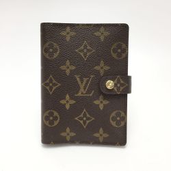 ☆☆ LOUIS VUITTON ルイヴィトン アジェンダPM 手帳カバー R20005 エベヌ システム手帳 スケール付 Bランク