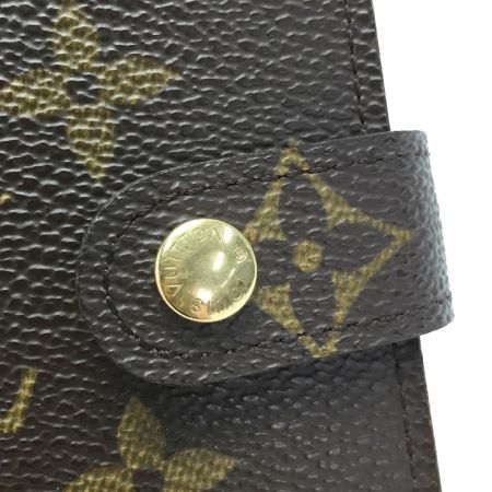  LOUIS VUITTON ルイヴィトン アジェンダPM 手帳カバー R20005 エベヌ システム手帳 スケール付