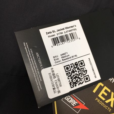  ARC'TERYX アークテリクス Zeta SL シェルジャケット SIZE M レディース タグ付き 21780 ブラック