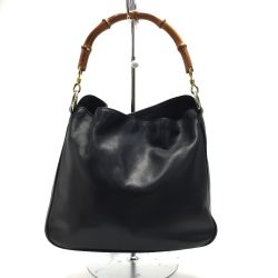 ☆☆ GUCCI グッチ バンブー ハンドバッグ 001･2013･1638 オリーブ レザー レディース Bランク