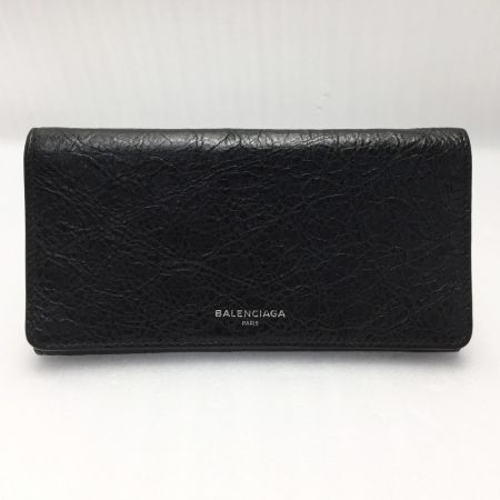 中古】 BALENCIAGA バレンシアガ エッセンシャル 2つ折り長財布 メンズ