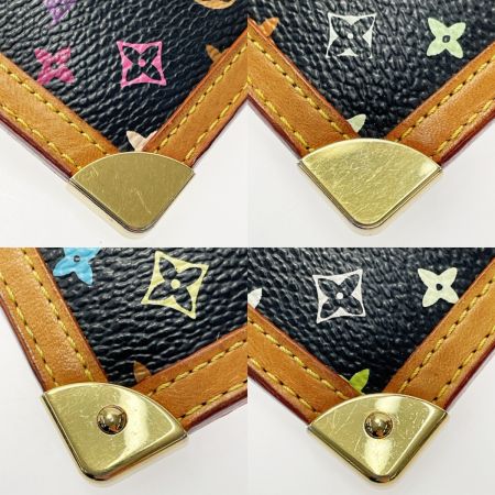 LOUIS VUITTON ルイヴィトン マルチカラー ポシェットクレ キーケース M92654 ノワール モノグラムマルチカラー レディース