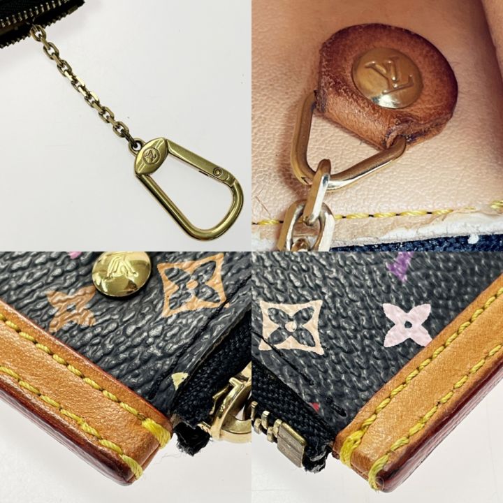 LOUIS VUITTON ルイヴィトン マルチカラー ポシェットクレ キーケース M92654 ノワール モノグラムマルチカラー  レディース｜中古｜なんでもリサイクルビッグバン