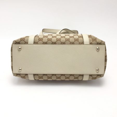  GUCCI グッチ GGキャンバス トートバッグ 141470 ベージュ/アイボリー アビーライン ショルダーバッグ