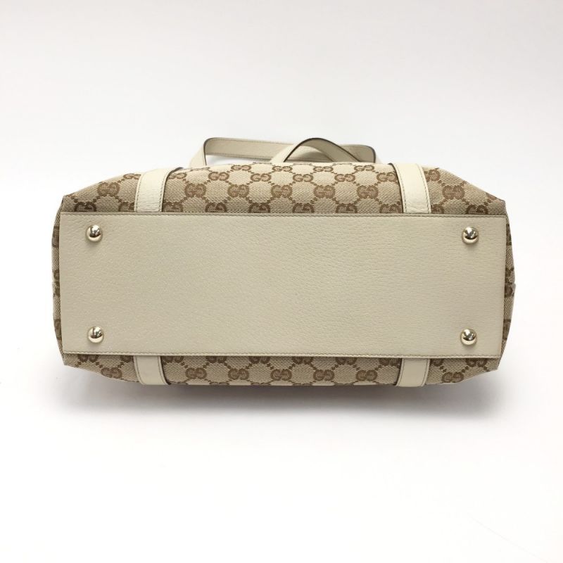 中古】 GUCCI グッチ GGキャンバス トートバッグ 141470 ベージュ