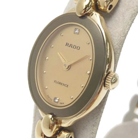  RADO ラドー フローレンス 153.3650.2 ゴールド文字盤 クォーツ レディース 腕時計 FLORENCE