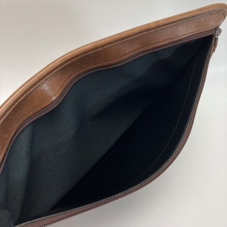  BURBERRY バーバリー ノバチェック クラッチバッグ ベージュ×ブラウン キャンバス/レザー シャドーホース