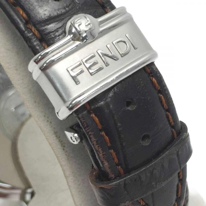 FENDI フェンディ オロロジ クロノグラフ 003-4500G-947 ブラック×シルバー クォーツ メンズ 腕時計 orologi ｜中古｜なんでもリサイクルビッグバン