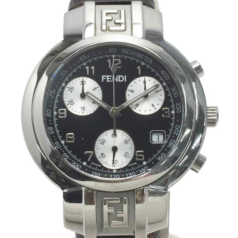 中古】 FENDI フェンディ オロロジ クロノグラフ 003-4500G-947 