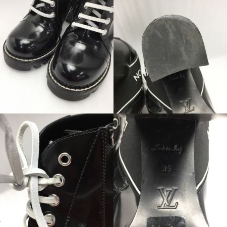  LOUIS VUITTON ルイヴィトン スタートレイルライン アンクルブーツ MA0118 ノワール サイズ39 布袋有
