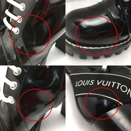  LOUIS VUITTON ルイヴィトン スタートレイルライン アンクルブーツ MA0118 ノワール サイズ39 布袋有