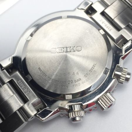 SEIKO セイコー パイロットアラーム クロノグラフ 7T62-0EB0 ブラック クォーツ メンズ 腕時計｜中古｜なんでもリサイクルビッグバン