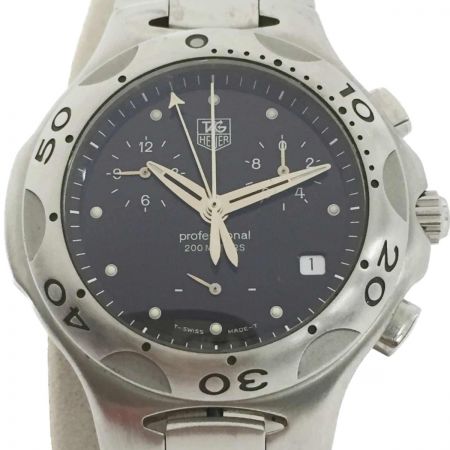  TAG HEUER タグホイヤー キリウム クロノグラフ CL1110 ブラック クォーツ メンズ 腕時計
