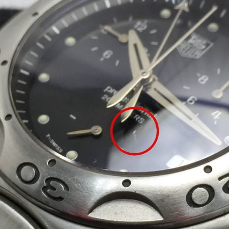 TAG HEUER タグホイヤー キリウム クロノグラフ CL1110 ブラック クォーツ メンズ 腕時計
