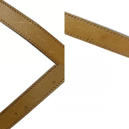  Christian Dior クリスチャンディオール ハニカム柄 ブラウン ショルダーバッグ ポシェット PVC×レザー