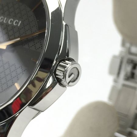  GUCCI グッチ Gタイムレス  126.4 ブラウン メンズ クォーツ 腕時計