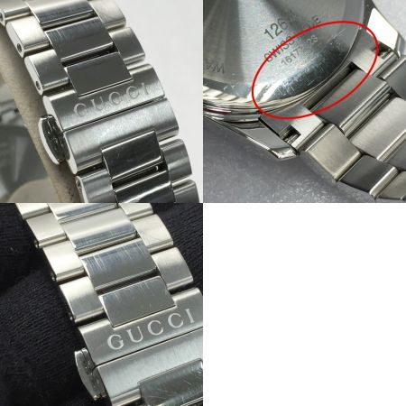  GUCCI グッチ Gタイムレス  126.4 ブラウン メンズ クォーツ 腕時計