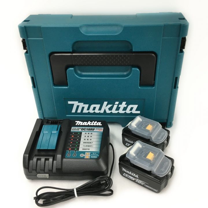 MAKITA マキタ バッテリ 18V6Ah 2個 純正充電器 DC18RF｜中古｜なんでもリサイクルビッグバン