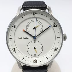 ☆☆ Paul Smith ポールスミス チャーチストリート 6323-T024041 ホワイト クォーツ メンズ 腕時計 Aランク