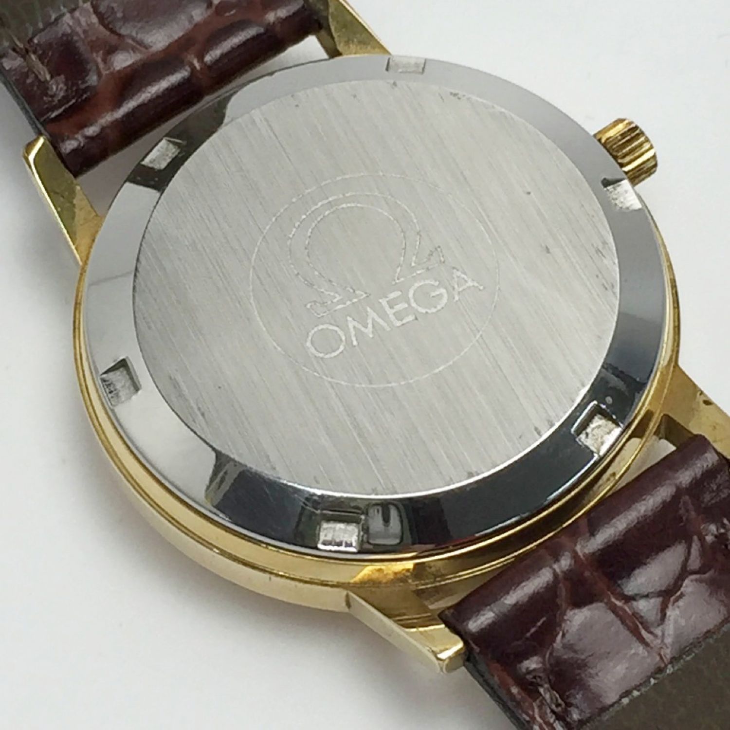【中古】 OMEGA オメガ ジュネーブ デイト Ref:166.0163 ゴールド 自動巻き メンズ 腕時計 Geneve Cランク｜総合