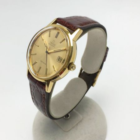  OMEGA オメガ ジュネーブ デイト Ref:166.0163 ゴールド 自動巻き メンズ 腕時計 Geneve