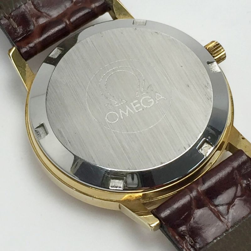 中古】 OMEGA オメガ ジュネーブ デイト Ref:166.0163 ゴールド 自動