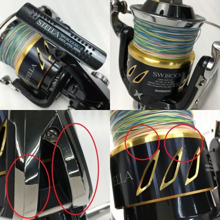  SHIMANO シマノ 13 ステラ SW18000HG 箱付き カスタムハンドル スピニングリール 03072