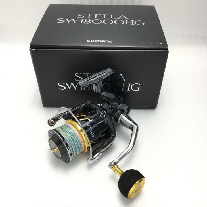 SHIMANO シマノ 13 ステラ SW18000HG 箱付き カスタムハンドル スピニングリール 03072｜中古｜なんでもリサイクルビッグバン