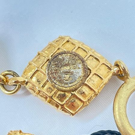  CHANEL シャネル マトラッセ ひし型 ストーン ネックレス A1900 GP