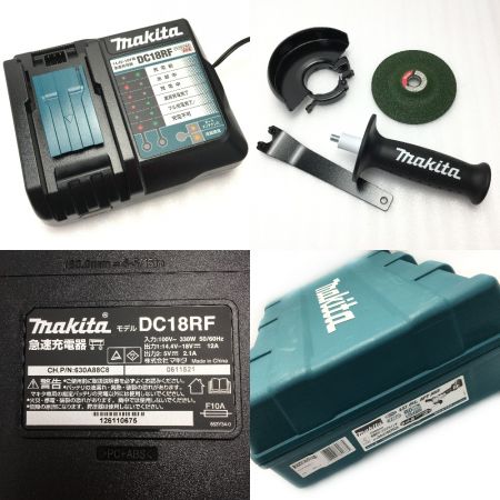  MAKITA マキタ 《 充電式ディスクグラインダ 》18V / 6.0Ah GA418DRGX