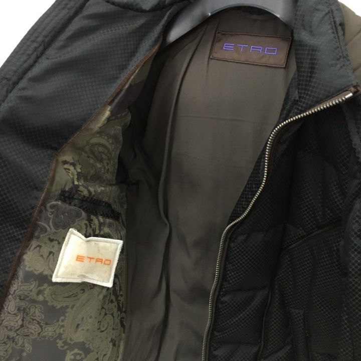極美品　ETROエトロ　　ダウン　ジャケット　40 ETRO 極美品□ETRO エトロ 2021年製 ネイティブ チマヨ柄 WZIP ダウン