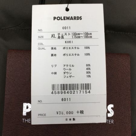  POLE WARDS ポールワーズ ダウンジャケット SIZE XL メンズ タグ付き 32430 カーキ