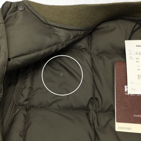  POLE WARDS ポールワーズ ダウンジャケット SIZE XL メンズ タグ付き 32430 カーキ