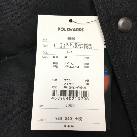  POLE WARDS ダウンジャケット SIZE L メンズ タグ付き 6000/32436 ブラック