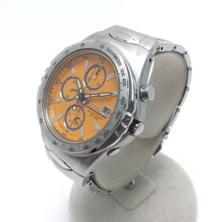  SEIKO セイコー マッキナ スポルディーバ クロノグラフ 7T32-6J00 オレンジ クォーツ メンズ 腕時計