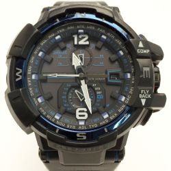 ☆☆ CASIO カシオ G-SHOCK スカイコックピット GW-A1100FC-1AJF ブラック×ブルー 電波ソーラー メンズ 腕時計 Bランク