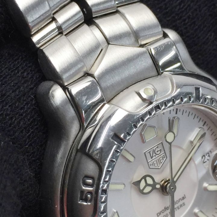 TAG HEUER タグホイヤー プロフェッショナル 6000シリーズ WH1313-K1 シルバー デイト クォーツ レディース  腕時計｜中古｜なんでもリサイクルビッグバン