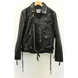 ☆☆ MAX CADY's マックスケイディ ライダース ジャケット SIZE XL メンズ ブラック Aランク