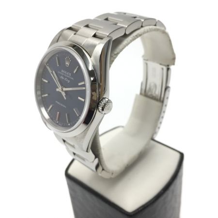  ROLEX ロレックス エアキング Ref:14000 SN:P310611 ブルー 自動巻き メンズ 腕時計 箱・取説有