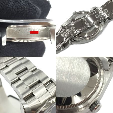  ROLEX ロレックス エアキング Ref:14000 SN:P310611 ブルー 自動巻き メンズ 腕時計 箱・取説有