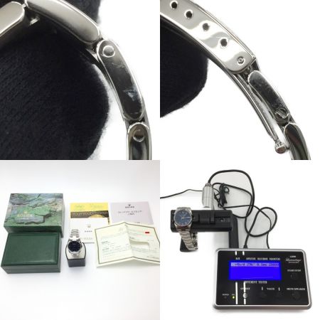  ROLEX ロレックス エアキング Ref:14000 SN:P310611 ブルー 自動巻き メンズ 腕時計 箱・取説有