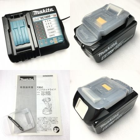   インパクトドライバ ブラック 18V 6.0Ah TD172DRGX