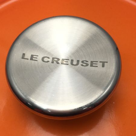  LE CREUSET ルクルーゼ 《 鍋 ココットロンド 》オレンジ / 22cm / 両手鍋 オレンジ