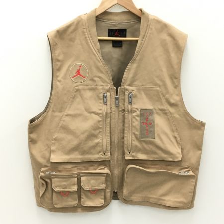  NIKE ナイキ ×トラヴィス・スコット ユーティリティーベスト SIZE XXL メンズ ベージュ