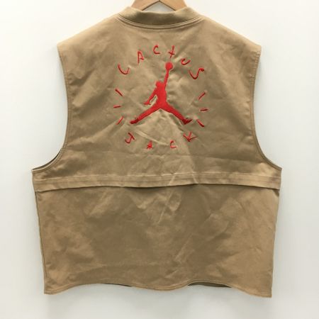  NIKE ナイキ ×トラヴィス・スコット ユーティリティーベスト SIZE XXL メンズ ベージュ