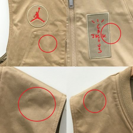  NIKE ナイキ ×トラヴィス・スコット ユーティリティーベスト SIZE XXL メンズ ベージュ