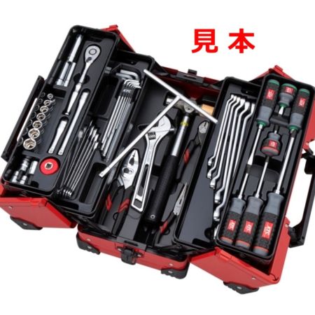  KTC ケーティーシー 《 両開きモーターサイクルツールセット 》工具箱 SK35122WZRMC レッド 未使用品 付属品完備