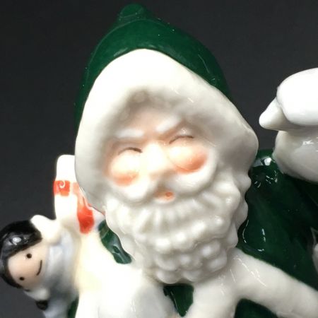  ROYAL COPENHAGEN ロイヤル・コペンハーゲン 《 サンタクロース 》グリーン / 置物 / 陶器