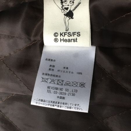  INDIAN MOTOCYCLE ×BETTY BOOP ベティブープ レザージャケット ラムレザー SIZE XL メンズ ブラウン